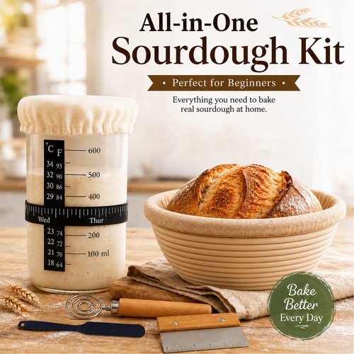 Sourdough starter kit - sourdough, kit,