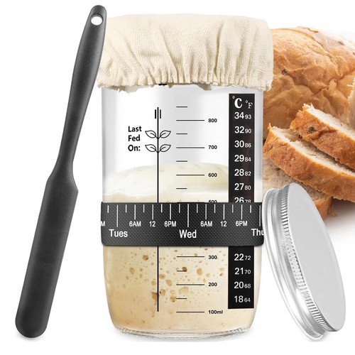 5pcs sourdough starter jar - 5pcs,