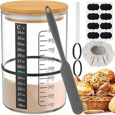 9Pcs Sourdough Starter Jar Kit